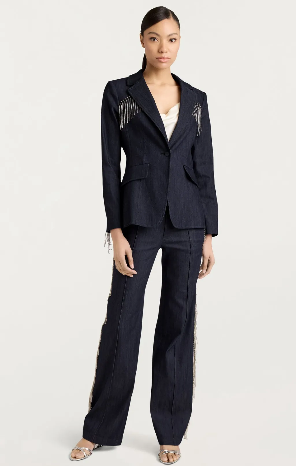 Cinq à Sept Rhinestone Sasha Blazer Indigo Best