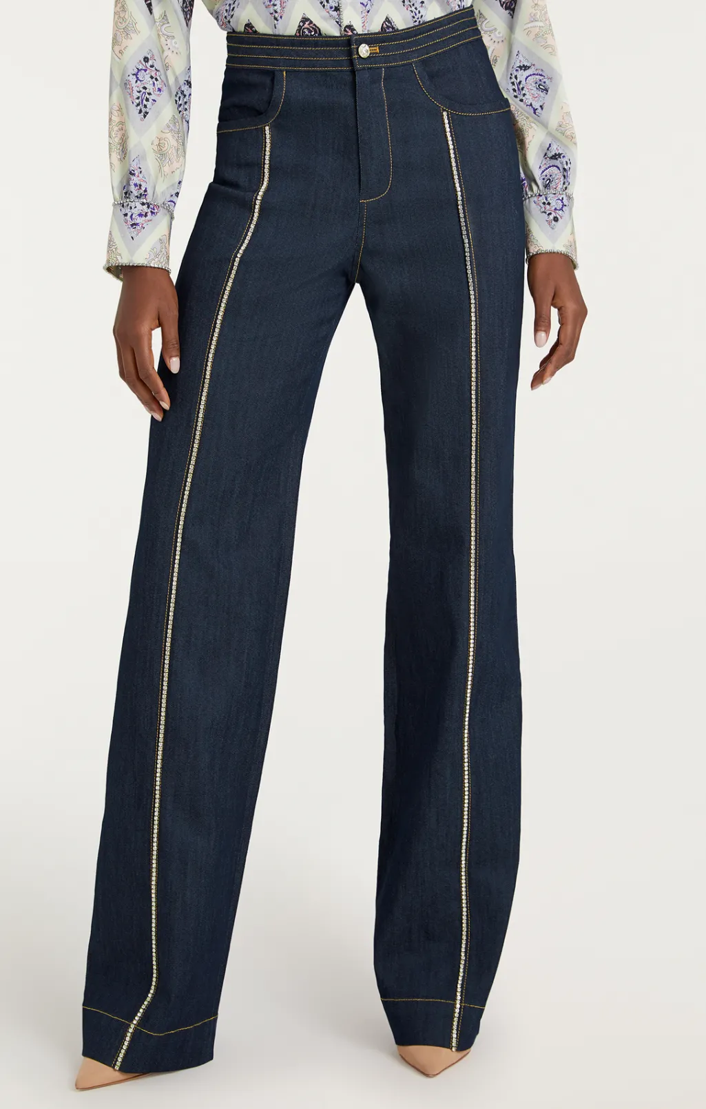 Cinq à Sept Rosalind Pant Indigo New