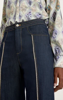 Cinq à Sept Rosalind Pant Indigo New