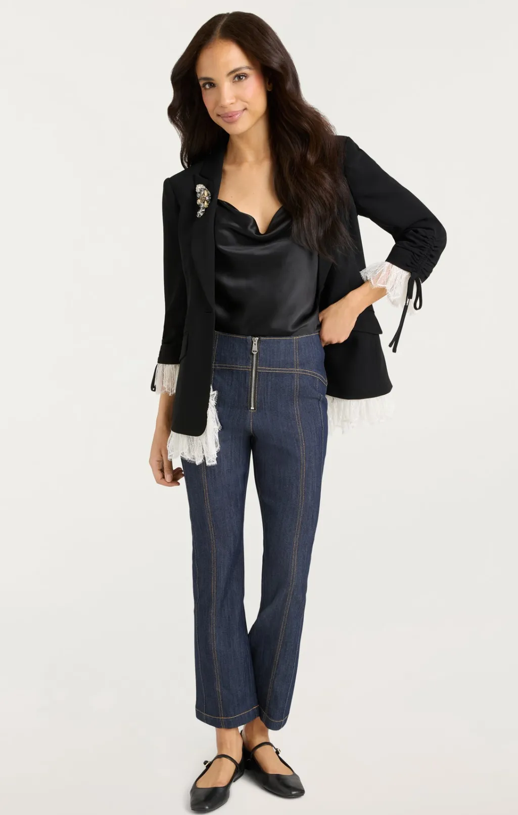 Cinq à Sept Roxie Blazer Black/Ivory Best