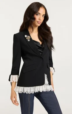 Cinq à Sept Roxie Blazer Black/Ivory Best