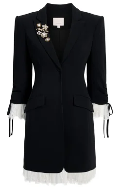Cinq à Sept Roxie Dress Black/Ivory Clearance