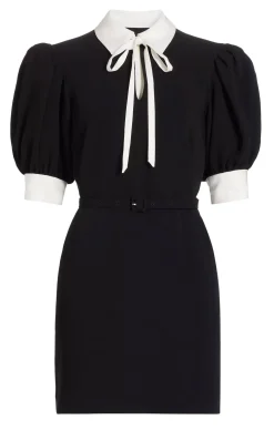 Cinq à Sept Sabelle Dress Black/Ivory Discount