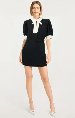 Cinq à Sept Sabelle Dress Black/Ivory Discount