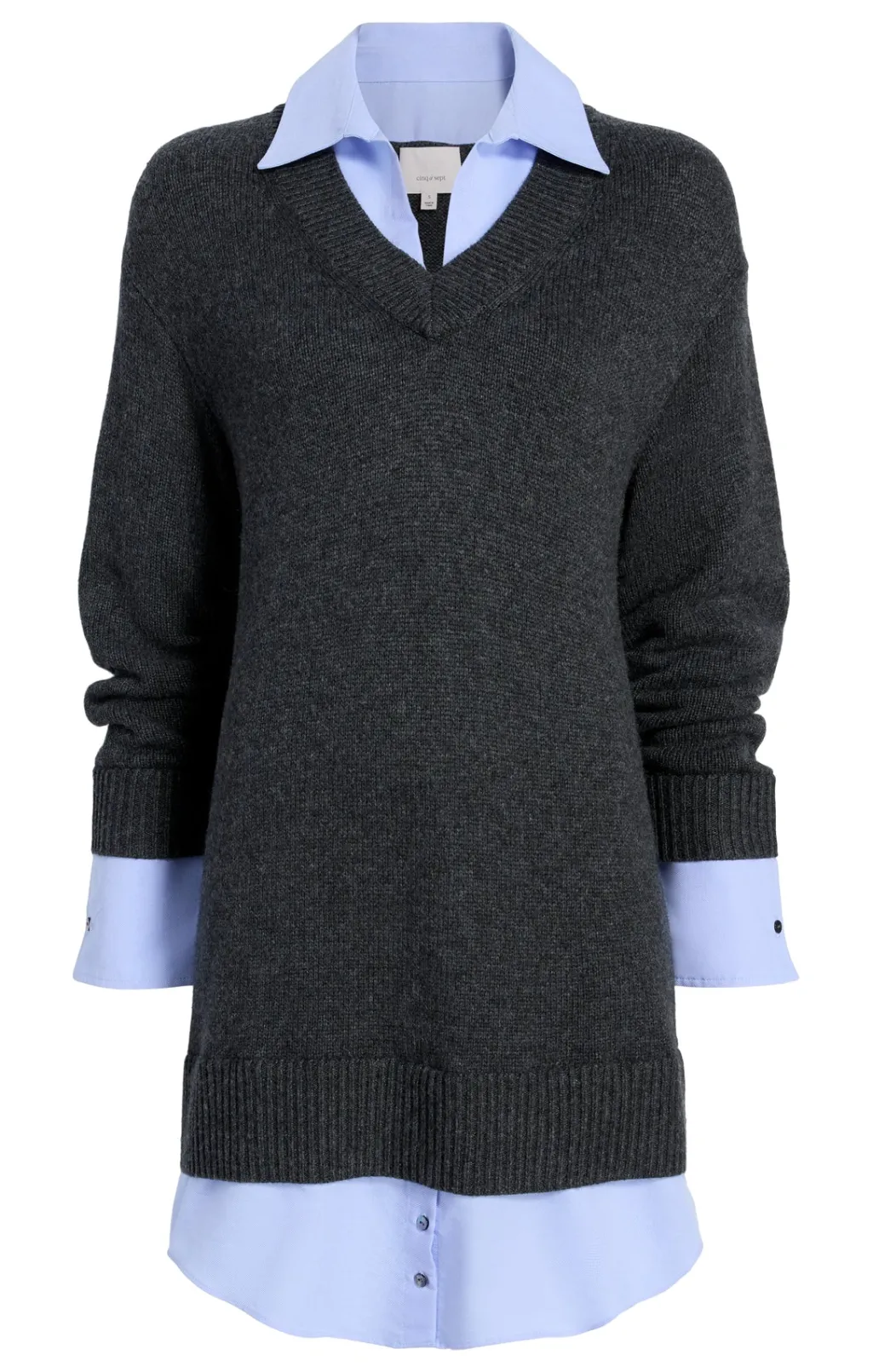 Cinq à Sept Santina Dress Charcoal/Raincloud Online