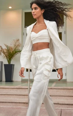 Cinq à Sept Sarie Pant Ivory Online