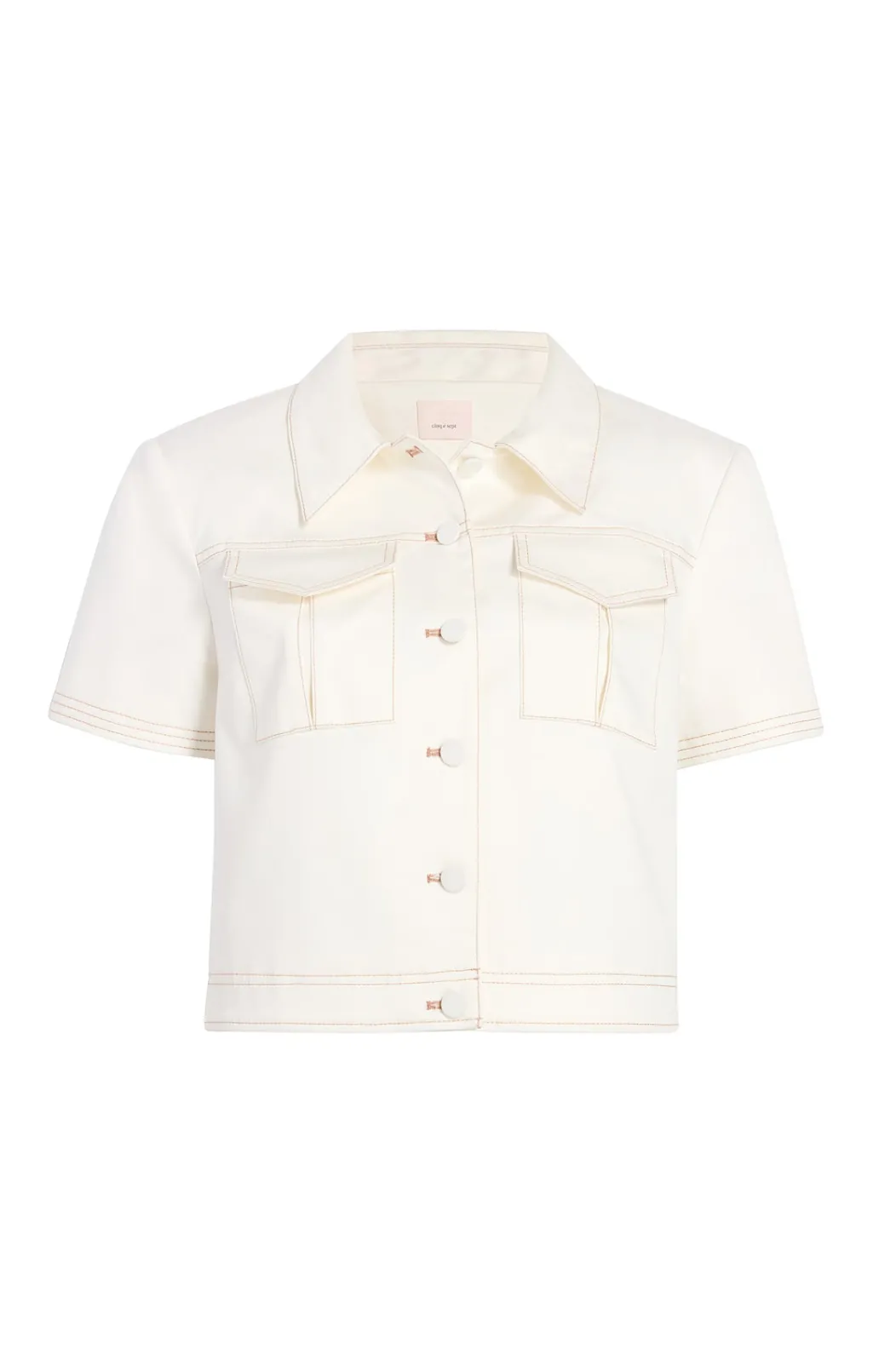 Cinq à Sept Sateen Coco Jacket White