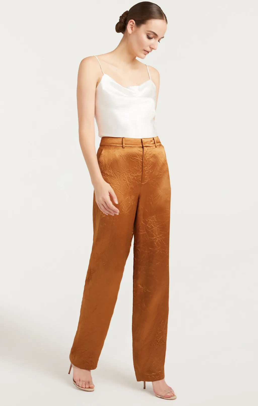 Cinq à Sept Satin Kasid Pant Pecan Best