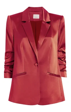 Cinq à Sept Satin Kylie Blazer Sumac Discount