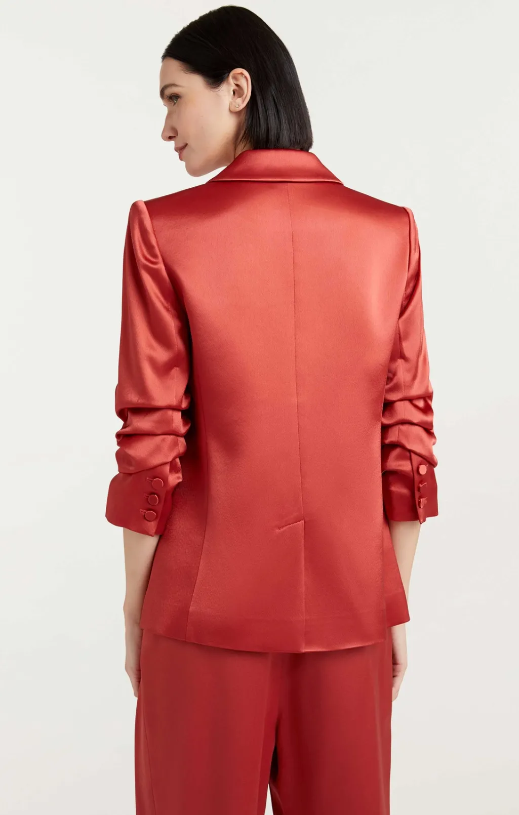 Cinq à Sept Satin Kylie Blazer Sumac Discount