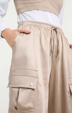 Cinq à Sept Satin Nitsan Parachute Pant Oyster Online