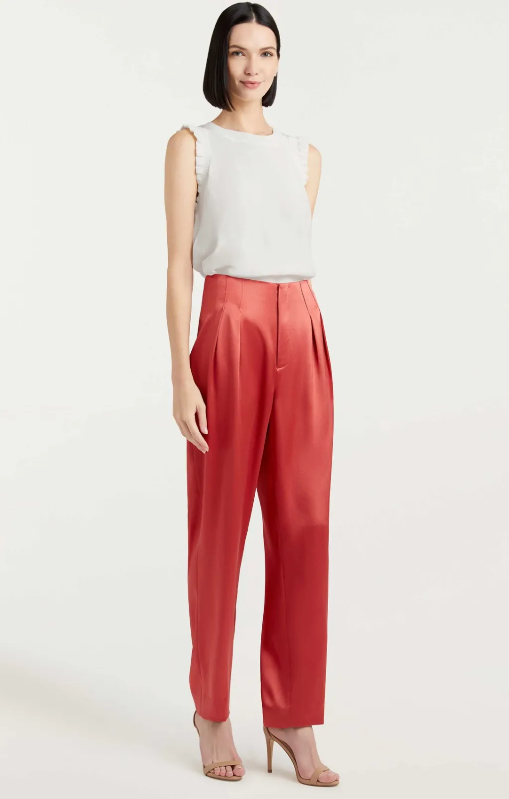 Cinq à Sept Satin Ruthy Pant Sumac Best