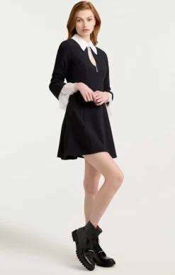 Cinq à Sept Savina Dress Black/Ivory Hot