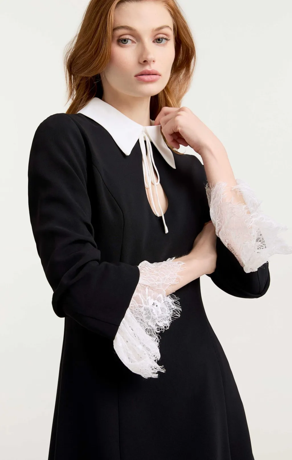 Cinq à Sept Savina Dress Black/Ivory Hot