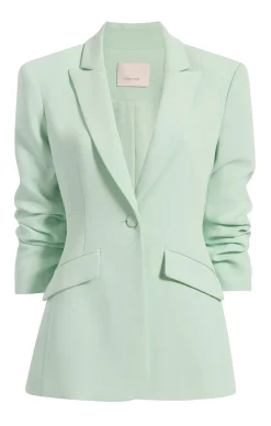 Cinq à Sept Scrunched Cheyenne Blazer Celadon Hot