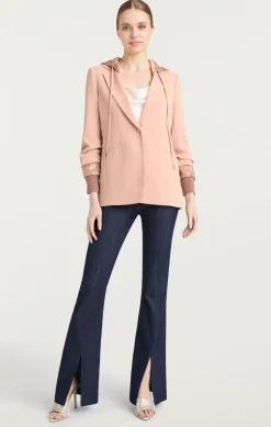 Cinq à Sept Sequin Hooded Khloe Blazer Blusher Discount