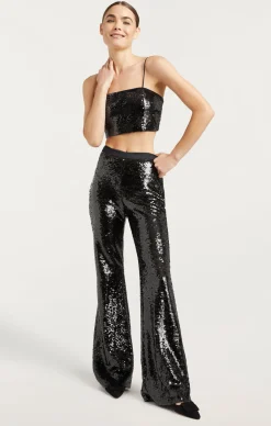Cinq à Sept Sequin Nikki Top Black Sale