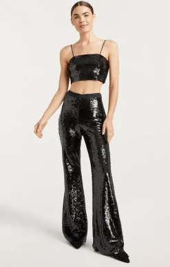 Cinq à Sept Sequin Nikki Top Black Sale