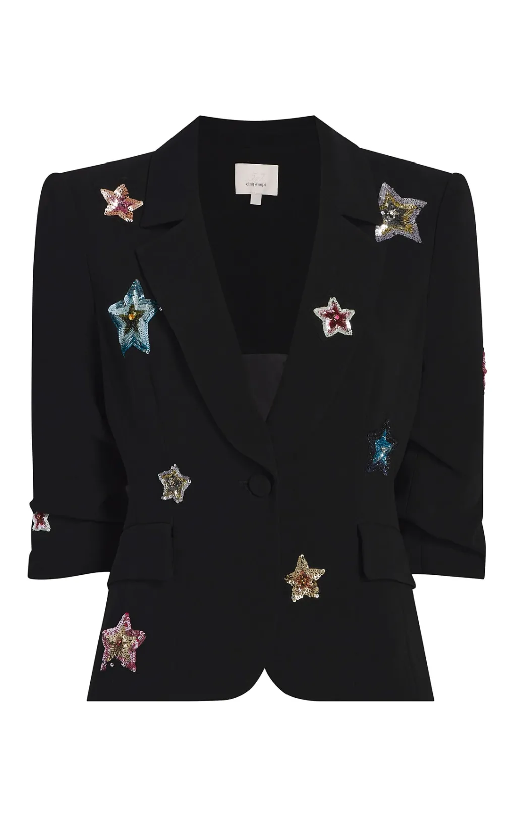 Cinq à Sept Sequin Star Le Petit Khloe Blazer Black/multi Outlet