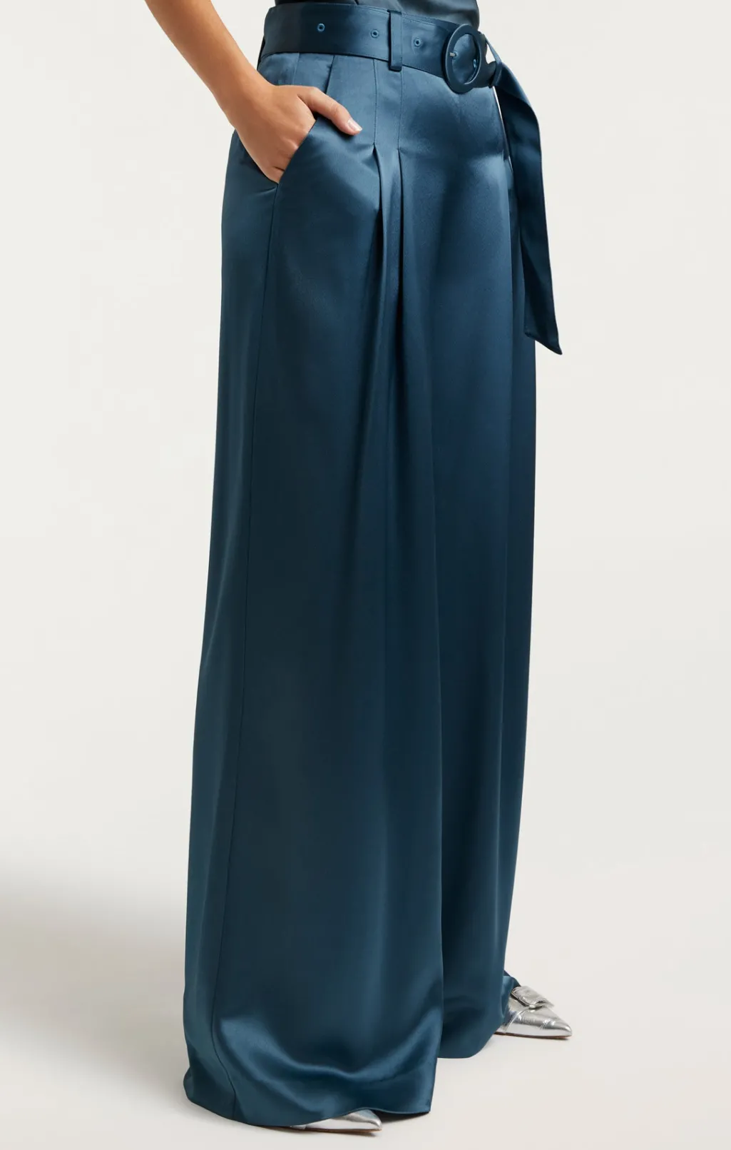 Cinq à Sept Shauna Pant SmoothSatinOnyx Hot