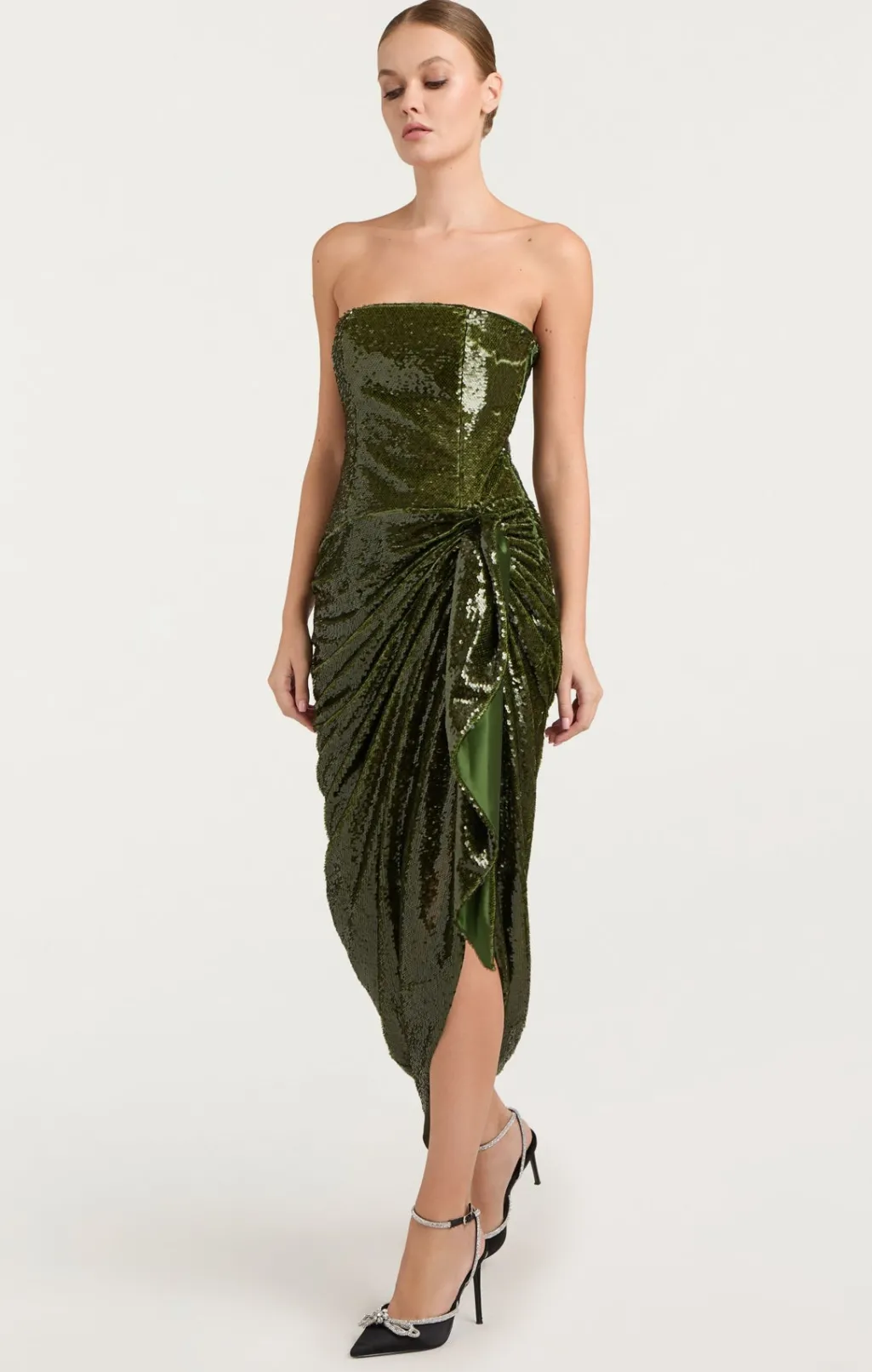 Cinq à Sept Shea Dress Seaweed Clearance