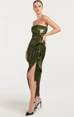 Cinq à Sept Shea Dress Seaweed Clearance