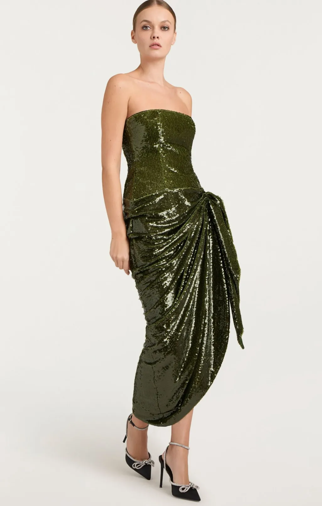 Cinq à Sept Shea Dress Seaweed Clearance