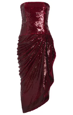 Cinq à Sept Shea Dress Oxblood Online