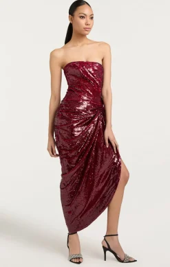 Cinq à Sept Shea Dress Oxblood Online