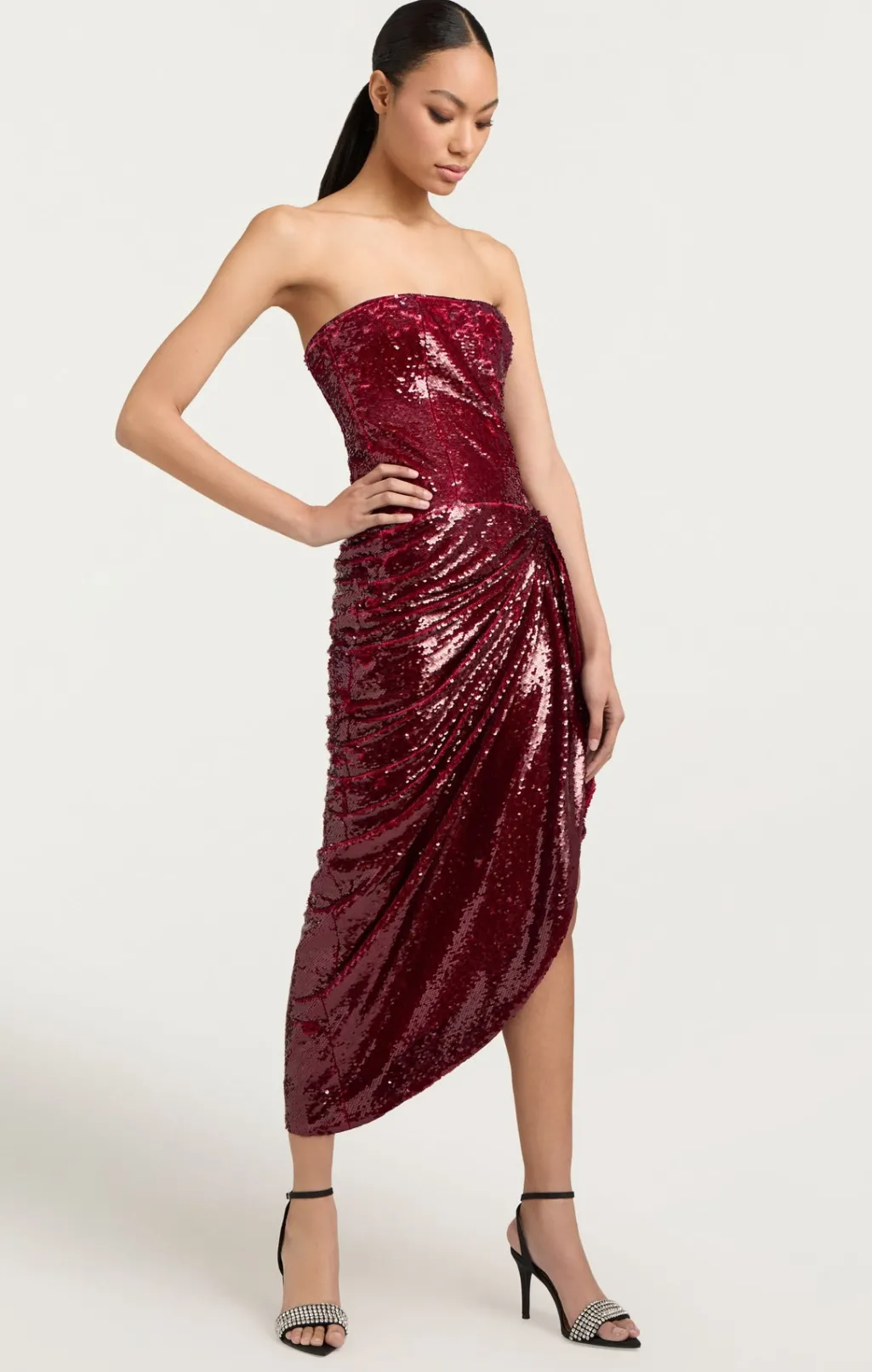 Cinq à Sept Shea Dress Oxblood Online