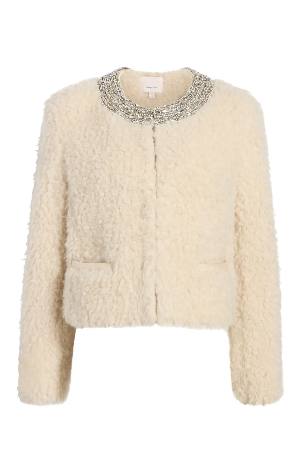 Cinq à Sept Shearling Christie Jacket Ivory Sale