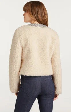 Cinq à Sept Shearling Christie Jacket Ivory Sale
