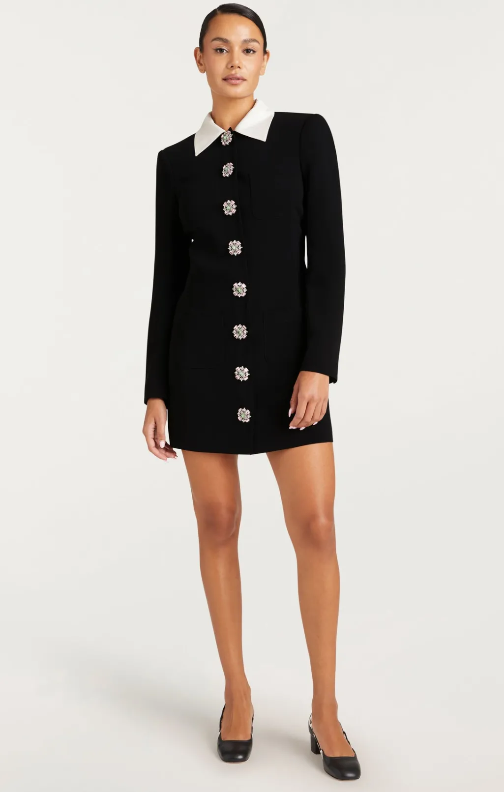 Cinq à Sept Sheryl Dress Black/ivory New