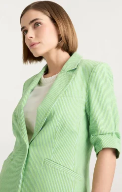 Cinq à Sept Short Sleeve Khloe Blazer LushMeadow/Skylight New