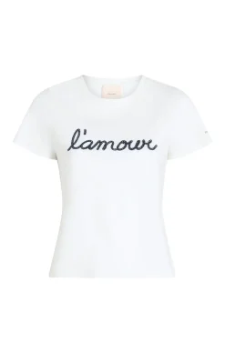 Cinq à Sept Shrunken L'amour Tee White/navy Clearance