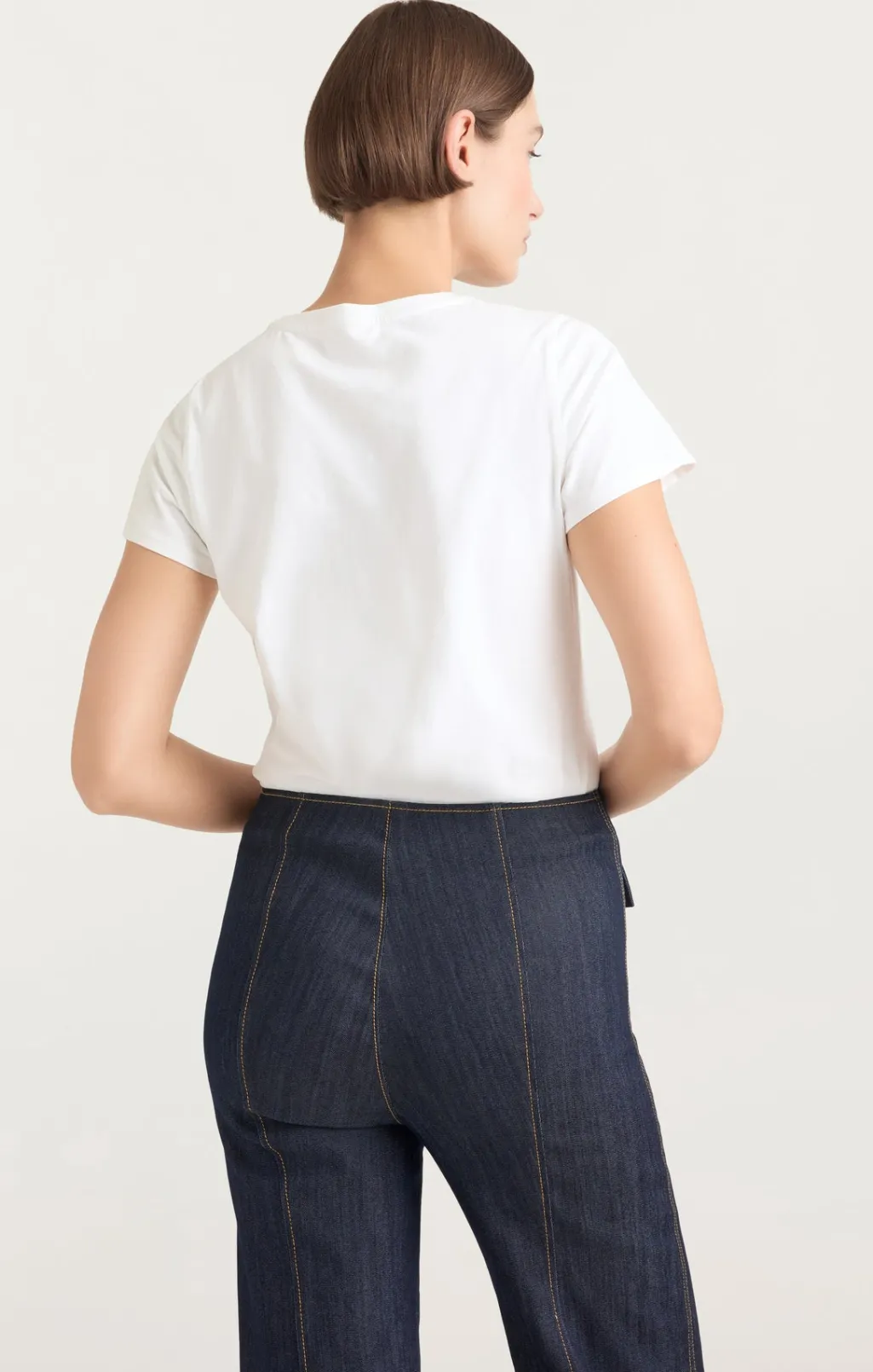 Cinq à Sept Shrunken L'amour Tee White/navy Clearance