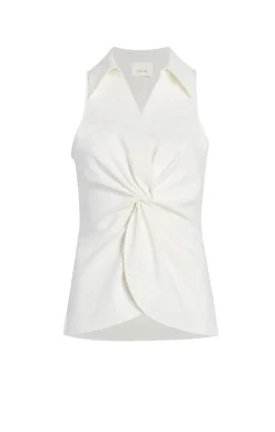Cinq à Sept Sleeveless Mckenna Top Ivory Clearance