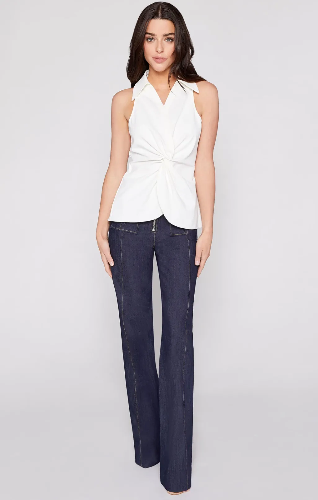 Cinq à Sept Sleeveless Mckenna Top Ivory Clearance