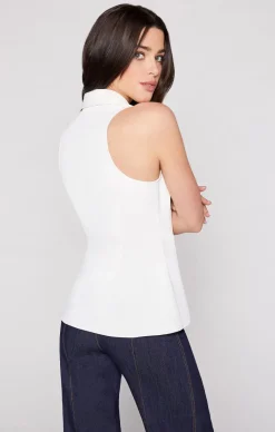 Cinq à Sept Sleeveless Mckenna Top Ivory Clearance