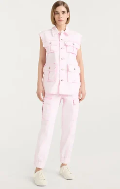 Cinq à Sept Sleeveless Vera Jacket Flamingo Sale