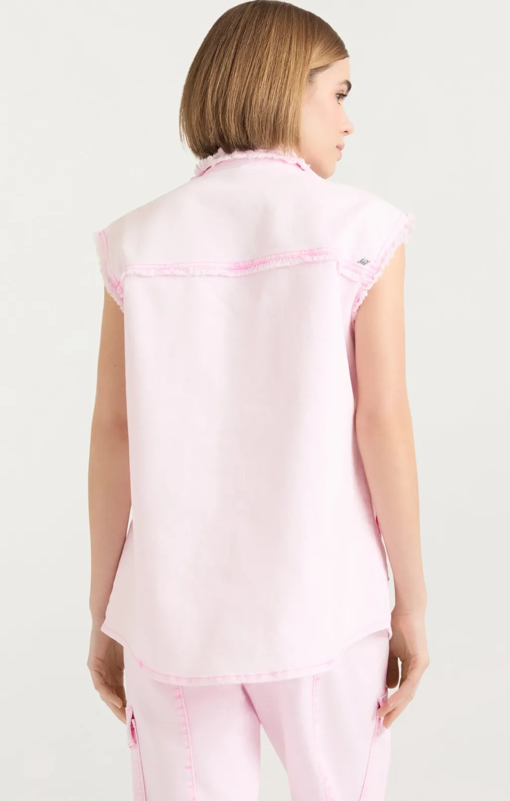 Cinq à Sept Sleeveless Vera Jacket Flamingo Sale