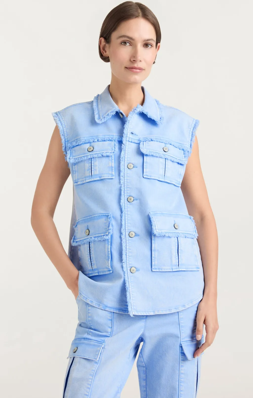 Cinq à Sept Sleeveless Vera Jacket Skylight Sale