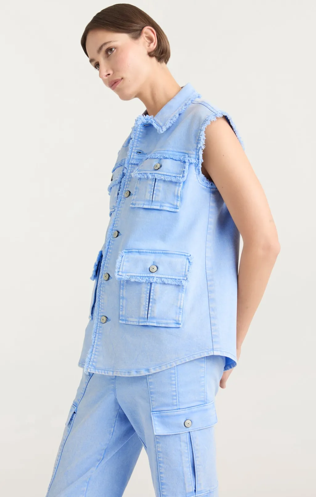 Cinq à Sept Sleeveless Vera Jacket Skylight Sale
