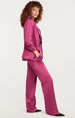Cinq à Sept Smooth Satin Khloe Blazer DarkUbe Online