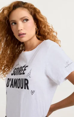Cinq à Sept Soiree D'amour Tee White/black New