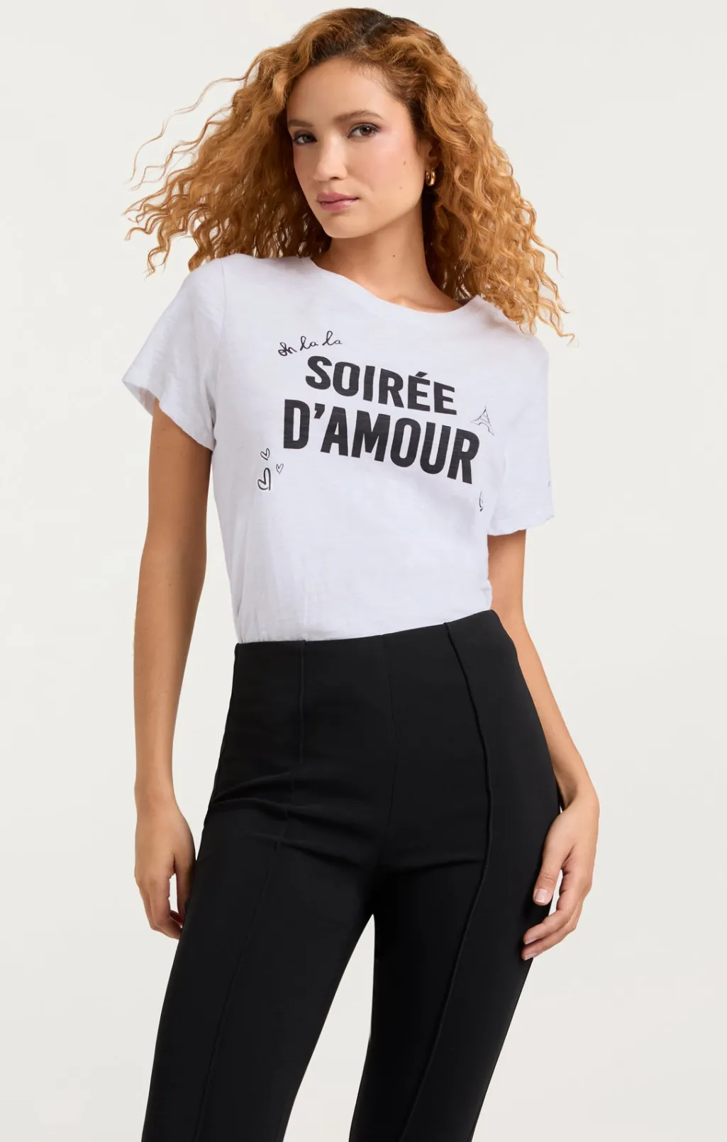 Cinq à Sept Soiree D'amour Tee White/black New