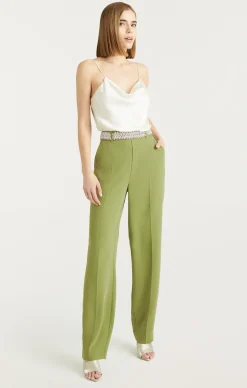 Cinq à Sept Stacked Jewelry Embellished Collins Pant Moss Online