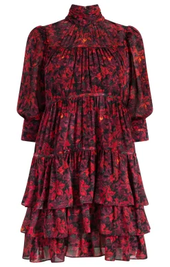 Cinq à Sept Stargazer Lilies Riva Dress CallaLilyMult Best