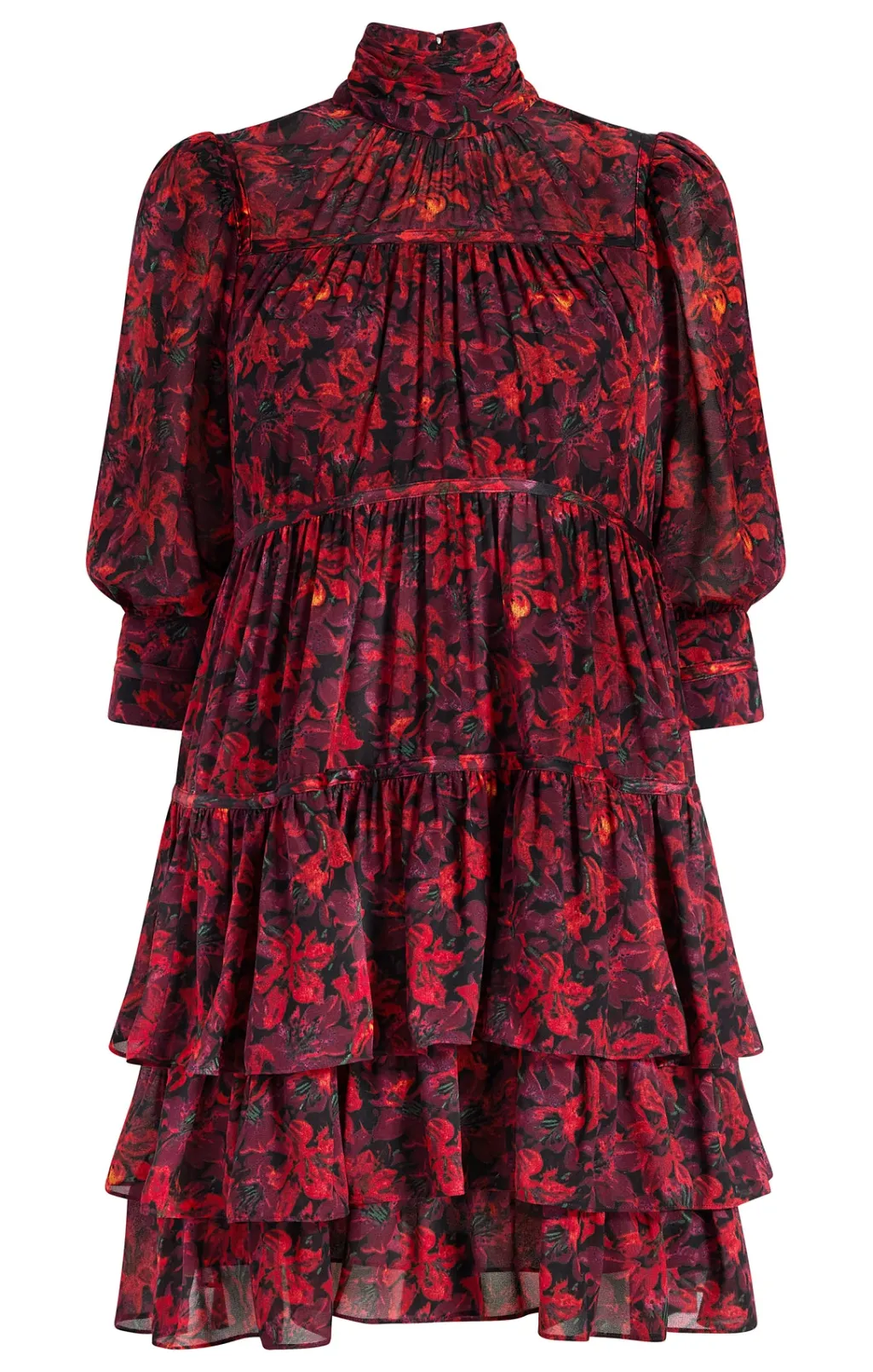 Cinq à Sept Stargazer Lilies Riva Dress CallaLilyMult Best