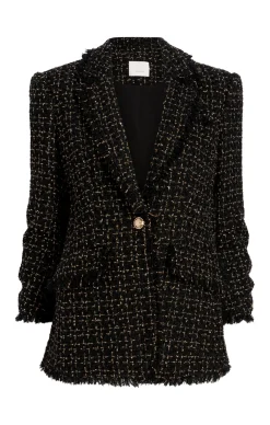 Cinq à Sept Sylvie Boucle Khloe Blazer Black/Gold Hot